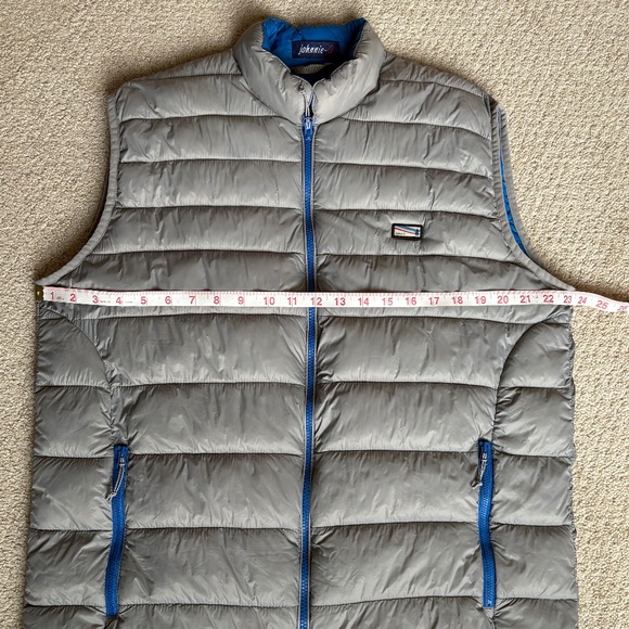 Johnnie-O Hudson Quilted 2 Way Zip Vest Gray Large - Picture 6 of 16